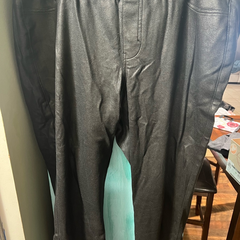 Lane Bryant Black Straight Leg Pants